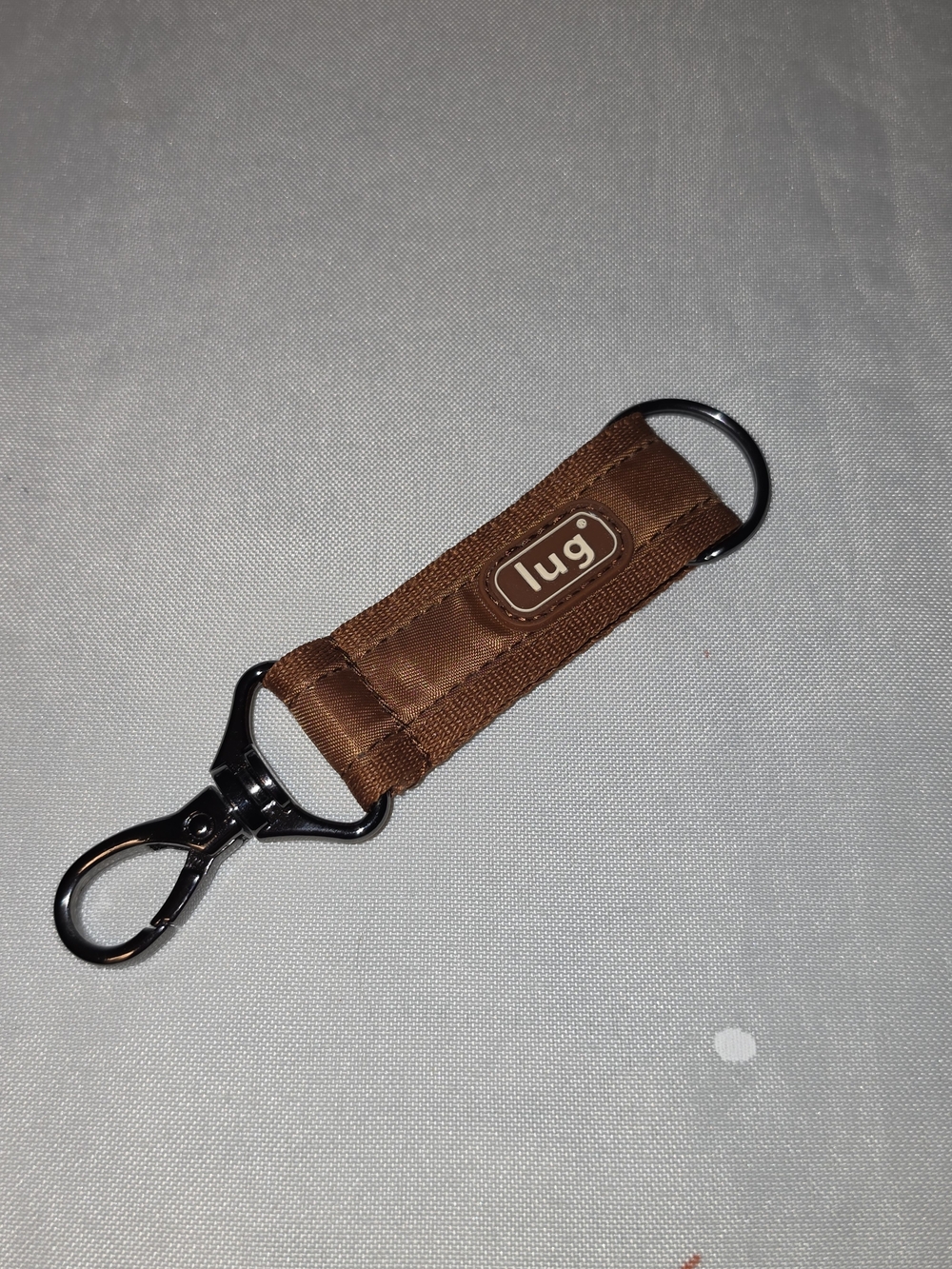 lug Brown Fabric Keychain